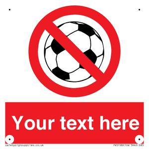 Custom No Ball Games Sign